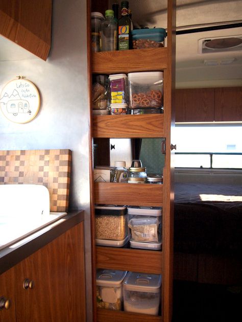 My Airstream Kitchen - Part 2: Planning, Prep & Preparation | WatsonsWander - Exploring and working fulltime from our Airstream Airstream Kitchen, Airstream Living, Kombi Motorhome, Camping Vintage, Cottage Kitchen Design, Camping Family, Airstream Remodel, Camper Trailer Remodel, Airstream Interior