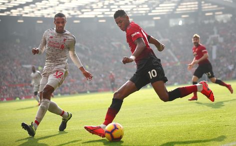 Gallery of match action between United and Liverpool | Official Manchester United Website Joel Matip, Anthony Martial, Sir Alex Ferguson, Living Under A Rock, Romelu Lukaku, Win Money, José Mourinho, Football Pictures, Man United