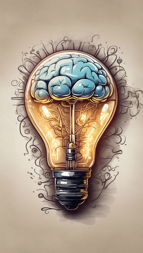 Brain in the bulb , show a strong, sparkling mind with great and emerging ideas Medical Artwork, Light Bulb Art, Art Psychology, Brain Art, Tshirt Design Inspiration, Abstract Art Wallpaper, Tapeta Pro Iphone, Graffiti Art, Galaxy Wallpaper