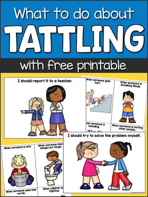 Preschool Class Rules Activities, Preschool Flip Chart, School Rules Activities Preschool, Tattle Telling Preschool, Preschool Tattling Lesson, Tattle Vs Telling, Tattling Vs Telling Kindergarten, How To Stop Tattling In The Classroom, Tattle Vs Telling Anchor Chart