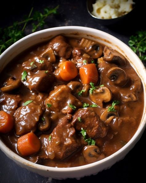 Pork Stew Meat Recipes, Pork Stew Meat, Beef Bourguignon Recipe, Easy Beef Stew Recipe, Beef Tip Recipes, Crockpot Recipes Beef Stew, Easy Beef Stew, Beef Dinners, Slow Cooker Recipes Beef