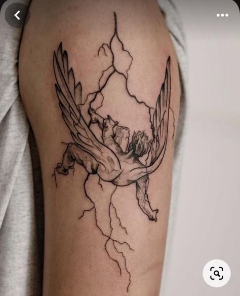 Falling Angel Tattoo, Bats Tattoo, Bats Tattoo Design, Fallen Angel Tattoo, Lightning Tattoo, Tattoo Thigh, Bat Tattoo, Hummingbird Tattoo, Angel Tattoo