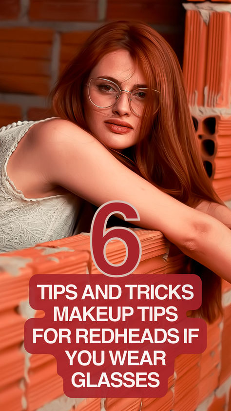 Wearing glasses doesn’t mean you can’t wear gorgeous makeup, and wearing makeup doesn’t mean you need contacts. Here are some of our tips and tricks for wearing makeup with your glasses. Makeup Ideas Redhead, Ginger Hair Makeup Ideas, Natural Makeup For Redheads, Redhead With Glasses, Makeup For Gingers, Redhead Makeup Looks, Red Hair Makeup Ideas, Ginger Makeup Looks, Makeup For Red Heads