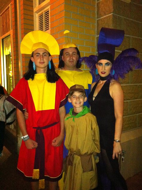 Emperors New Groove at Mickeys Not So Scary Halloween Cuzco Emperors New Groove, Disney Group Costumes, Mickeys Not So Scary Halloween, Disney Costume, Not So Scary Halloween, Emperors New Groove, Scary Costumes, New Groove, Group Costumes