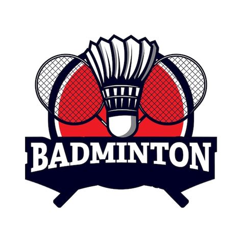 Badminton logo design sports logo | Premium Vector #Freepik #vector #background #logo #label #design Badminton Logo Design, Badminton Logo, Rabbit Vector, Easter Illustration, Easter Backgrounds, Sports Poster, Rabbit Illustration, Sports Logo Design, Shield Logo