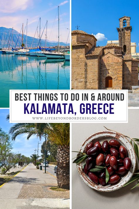 Things to do in Kalamata. Discover the best things to do in the Peloponnese region in Greece! | Kalamata travel guide | Greece travel | places in Greece | things to do in Greece | activities in Kalamata | attractions in Kalamata | places in Kalamata | places to visit in Kalamata | places to visit in Greece | Kalamata things to do | #Kalamata #Greece #Peloponnese Greece Activities, Things To Do In Greece, To Do In Greece, Places To Visit In Greece, Kalamata Greece, Greek Vacation, Greece Itinerary, Places In Greece, Greece Photography