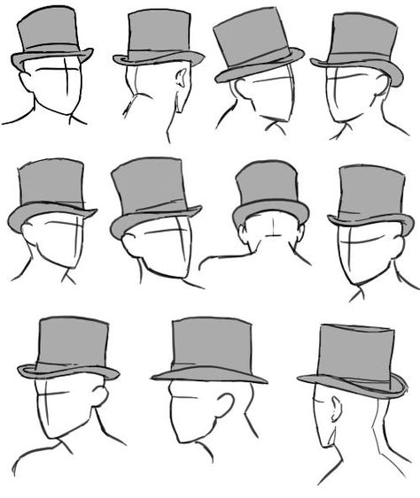 Some drawing references! *Mostly human* - Creativity post - Imgur Top Hat Drawing, Human Drawings, Anatomy Bones, 얼굴 드로잉, Huggy Wuggy, Base Model, Top Hats, 캐릭터 드로잉, Poses References