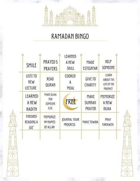 Ramadan Challenge For Kids, Ramadan Chart, Ramadan Games, Eid Games, Ramadan Content, Ramadan Challenge, 2022 Bingo, Ramadan Ideas, Ramadan Tips