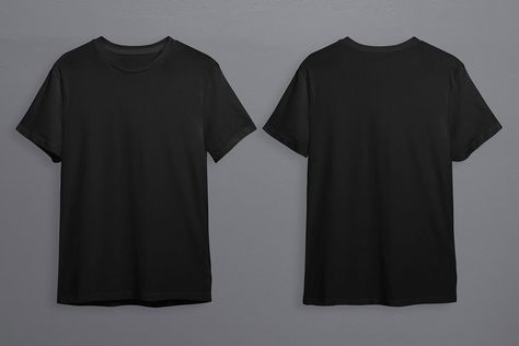 Mock Up T Shirt, Tshirt Photography, Tee Mockup, Black T Shirts, T Shirt Png, Clothing Mockup, T Shirt Mockup, Tshirt Mockup, Shirt Mockup