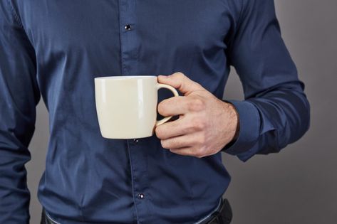 Holding Mug Reference, Person Holding Mug, Man Holding Coffee Cup, Hand Holding Mug, Handsome Bearded Men, Serious Face, Beard And Mustache, Hand Reference, Bearded Man