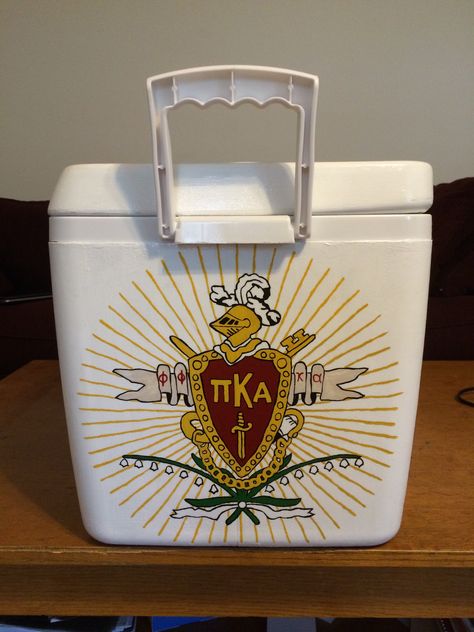 Pi Kappa Alpha cooler Pi Kappa Alpha Cooler, Pike Formal Cooler, Frat Painting, Pike Cooler, Nola Formal, Nola Cooler, Pi Kapp, Formal Coolers, Fraternity Cooler