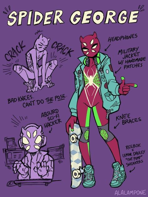 Art Base Poses, Blue Genshin, Spidey Sona, Spiderverse Oc, Sona Art, Green Template, Purple Names, Spiderman Characters, Spiderman Drawing