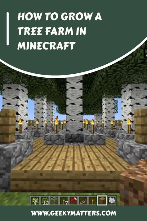 It seems like you can never get enough wood for crafting in Minecraft. That’s because wood is such an important crafting material in the game. Minecraft Farm Survival, Minecraft Tree Farm, Minecraft Pe Seeds, Farm In Minecraft, Minecraft Horse, Minecraft Tree, Best Router, Minecraft Farm, Board Game Table