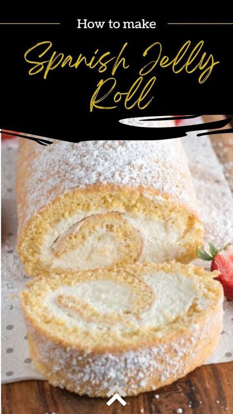 Celebrate the magic of Christmas with a homemade Brazo de Gitano. 🍰✨ Discover the art of making this jelly roll cake recipe, and add a touch of Spanish tradition to your holiday spread. 🎄🍰 #JellyRollCakeRecipe #ChristmasSwissRoll #HolidayDesserts Puerto Rican Cake Recipe, Jelly Roll Cake Recipe, Jelly Roll Recipe, Jelly Rolls Recipe, Rolled Cake, Spanish Dessert Recipes, Roll Cake Recipe, Jelly Roll Cake, Almond Fruit