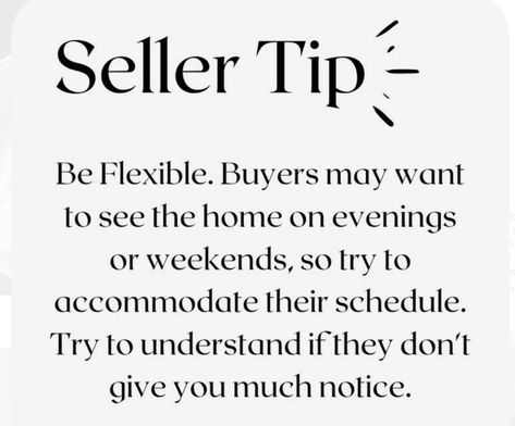 SELLER TIP🏡 #selling, #buying, #moving, #newhome, #ctrealestate, #realestate, #kw, #kgre, #bestofzillow, #premieragent, #toprealestateteam, #whoyouworkwithmatters Real Estate Listing Checklist, Real Estate Vision Board, Real Estate Marketing Quotes, Realtor Tips, Realtor Humor, Real Estate Slogans, Real Estate Marketing Plan, Real Estate Fun, Seller Tips