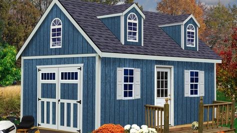 The Best Home Depot Sheds For A Tiny Home Makeover - House Digest Convert Shed To Tiny House, Tiny House Home Depot, Tiny Home Conversion, Home Depot Shed House, Home Depot Tiny House, Converted Shed, Home Depot Shed, Makeover House, Wood Storage Sheds