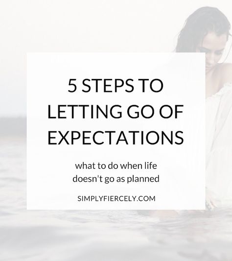 It's never easy when our reality doesn't live up to our expectations. If you struggle to let go of expectations as well, here are 5 steps that might help. Let Go Of Expectations, Clear The Clutter, This Is Your Life, Healthy Mindset, Intentional Living, Mindful Living, Self Healing, Step By Step Guide, Bad Day