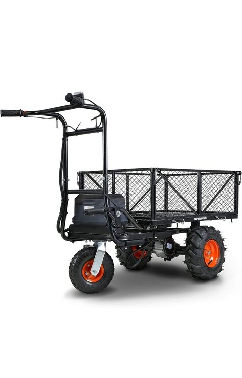 SuperHandy Utility Power Cart Powered Wheelbarrow, Electric Wheelbarrow, Farm And Garden, Utility Wagon, Wagon Cart, Wood Chipper, Garden Cart, Utility Cart, Power Wagon