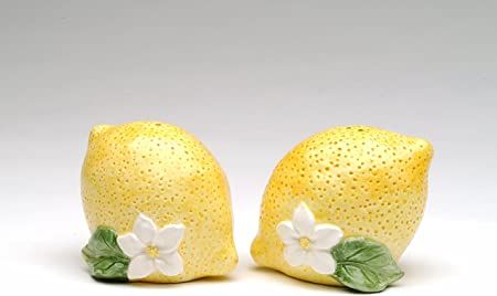 Shaker Home Decor, Shaker Home, Lemon Kitchen Decor, 2024 Kitchen, Lemon Kitchen, Lemon Blossoms, Themed Kitchen, Lemon Salt, Salt And Pepper Grinders