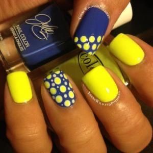 Yellow Nail Art, Yellow Nails Design, Yellow Nail, Pedicure Designs, Polka Dot Nails, Dots Nails, White Nail Designs, Super Nails, Ideas Nails