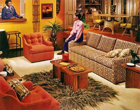 1970s home decor 70s Apartment, 1960s Interior Design, 1970s Interior, 1960s Interior, 70s Interior Design, 1960s Home Decor, 1970s Home Decor, Retro Rooms, 70s Interior