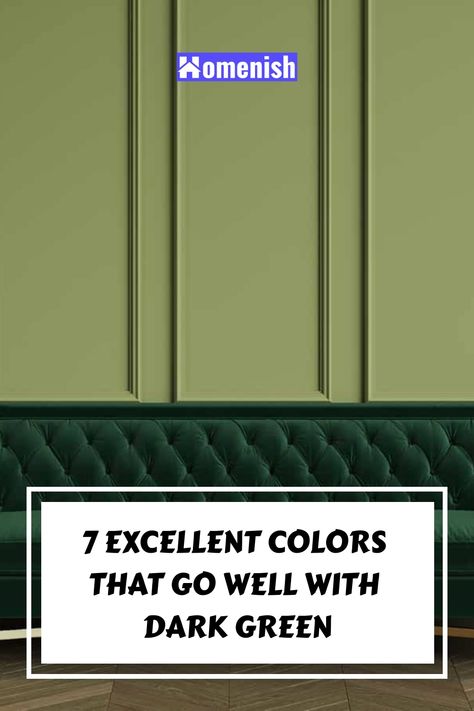 Dark green is a huge trend in interior design right now, which keeps going from strength to strength. One of the reasons why dark green has longevity and is taking center stage on the interior scene for longer than you might expect is because it can actually be used as a neutral. Here we look at how to use this popular color in your interior space and which colors to pair it with. Dark Green Colour Combination, Green Living Room Color Scheme, Dark Green Towels, Green Ceiling, Dark Green Rooms, Gray Tile Backsplash, Dark Green Living Room, Dark Green Bathrooms, Dark Green Kitchen