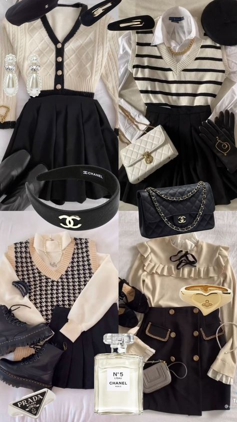 Blair Waldorf Outfits Inspired, Cute School Uniform, Blair Waldorf Fashion, School Uniform Ideas, Chanel Inspired Outfit, Mode Pastel, Estilo Preppy Chic, Stile Blair Waldorf, Uniform Ideas