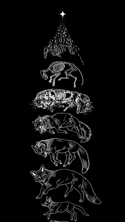 Animal Skeleton Tattoo Ideas, Animal Bones Wallpaper, Animal Skeletons Tattoo, Dark Animal Art, Animal Skull Wallpaper, Deer Wallpaper, Animal Skeletons, Skeleton Tattoos, Emo Wallpaper