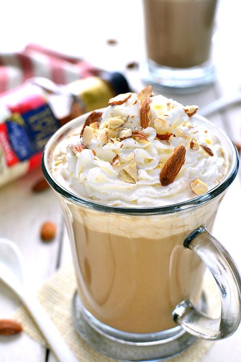 Vanilla Almond Latte Lemon Tree Dwelling, Almond Latte, Easy Coffee Recipes, Brunch Time, Caramel Latte, Easy Homemade Recipes, Vanilla Latte, Latte Recipe, Tea Latte