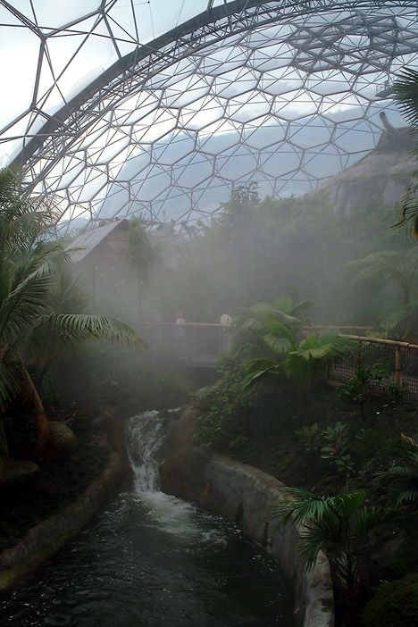 Eden Project by Grimshaw Architects Grimshaw Architects, The Eden Project, Eden Project, The Eden, Green Architecture, Geodesic Dome, Futuristic City, Future City, Sustainable Architecture