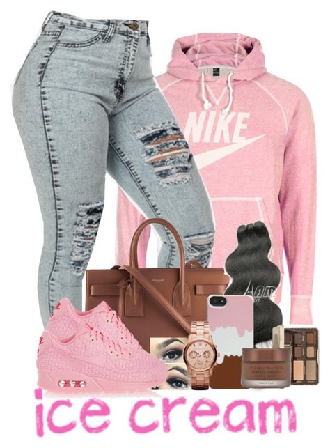 "Ice Cream" by danimack03 ❤ liked on Polyvore featuring NIKE, Yves Saint Laurent, Pieces, Jack Spade, Too Faced Cosmetics, Fashion Fair and Michael Kors Outfit Ideas For The Fair, Urban Fashion Girls, Jack Spade, Swag Outfits For Girls, Cute Comfy Outfits, The Fair, Teenager Outfits, Cute Swag Outfits, Urban Wear