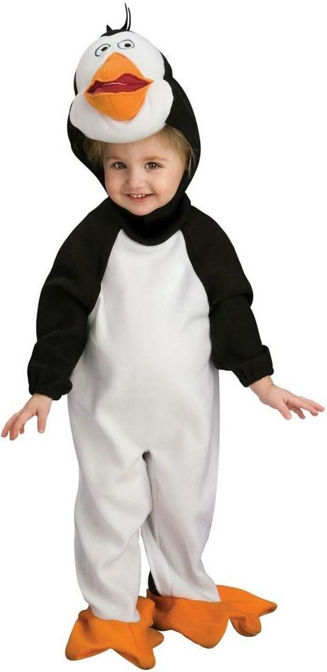 Beautiful  Rico form Madagascar Penguin Costume for babies The Penguins Of Madagascar, Newborn Costume, Penguin Costume, Penguins Of Madagascar, The Penguins, Black And White Romper, Baby Costume, Hallowen Costume, Bird Dress