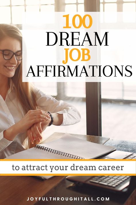 Powerful and positive Dream job affirmations Manifest Dream Job Affirmation, Dream Job Affirmations, Job Affirmations, Career Affirmations, Daily Manifestation, Reinvent Yourself, Start Manifesting, Personal Growth Quotes, Positive Affirmation Cards