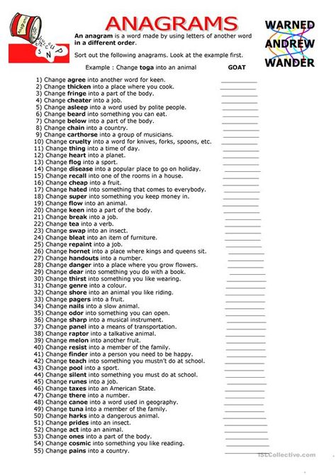 Anagram Words, Word Brain Teasers, Word Formation, Vocabulary Quiz, Improve Your Vocabulary, English Grammar Worksheets, Senior Activities, A Worksheet, English Activities