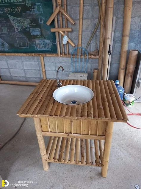 The Uses Of Bamboo In Construction Bamboo Furniture Diy, Bamboo Furniture Design, Small Restaurant Design, Bamboo Diy, Bathroom Design Styles, Bamboo Sofa, Bamboo House Design, Outdoor Restaurant Design, Construction Engineering