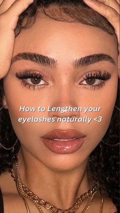 How to Lengthen Your Eyelashes Naturally #groweyelashes #aesthetic #eyelashes #howto #glowup How To Make Lashes Look Longer, Long Lashes Natural, Long Eyelashes, Grow Eyelashes Naturally, Get Long Eyelashes, Long Thick Eyelashes, Bigger Eyes, How To Grow Eyelashes, Lash Growth