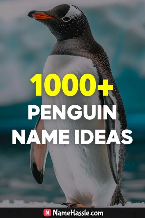 Cool Funny Penguin Names Ideas Generator 10 Penguin Names, Names Generator, Funny Penguin, Penguins Funny, Penguins Of Madagascar, List Of Animals, Names Ideas, Name Ideas, Cute Names