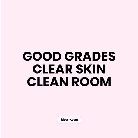 Manifest Good Grads Girl Manifesting Aesthetic, Clear Glowing Skin Aesthetic Vision Board, Pink Aesthetic For Vision Board, Good Vibes Manifestation, Clear Skin Pink Aesthetic, Pink Grades Aesthetic, Clear Skin Good Grades Quotes, Clean Space Clean Mind, Skin Care Goals Aesthetic