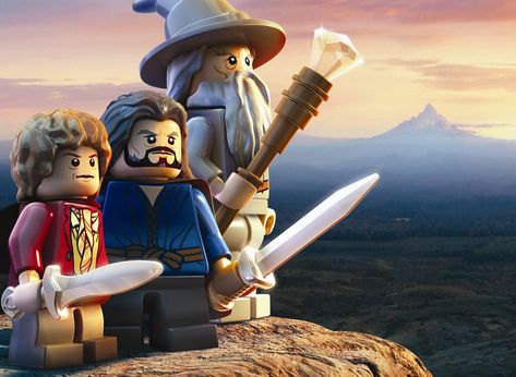 The Hobbit Characters, Lego The Hobbit, Lego Hobbit, Lego Videos, Lego Games, Desolation Of Smaug, Goblin King, Bilbo Baggins, Lego Characters