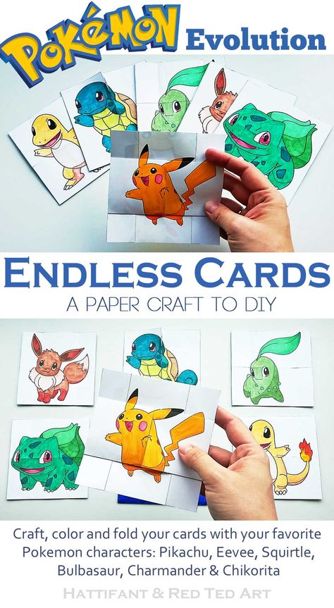 Hattifant Pokemon Evolution Endless Neverending Cards papercraft Printable Diy Pokemon Cards, Pokemon Birthday Card, Pokemon Card Template, Pokemon Printables, 4de Verjaardag, Pokemon Diy, Pokemon Craft, Pokemon Birthday Party, Papercraft Printable