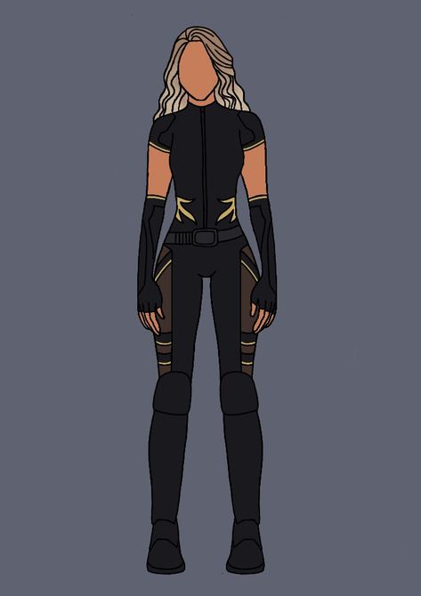 Golden Superhero Suit, Avengers Oc Outfits, Superhero Outfits Design Female Black, Black Superhero Suit, Female Hero Costumes, Hero Outfits Design Female, Halloween Jedi, Superhero Outfits Design, Hero Suits