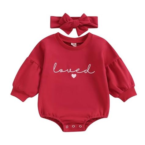 Baby Boy Girl Valentines Day Outfit Mama's Little Love Sweatshirt Romper Oversized Long Sleeve Bubble Onesie Clothes Baby Girl Valentines Day Outfit, Outfit For Valentines Day, Baby Valentines Outfit, Valentine Outfits, Girls Valentines Outfit, Girl Valentines, Baby Bubble Romper, Valentines Day Baby