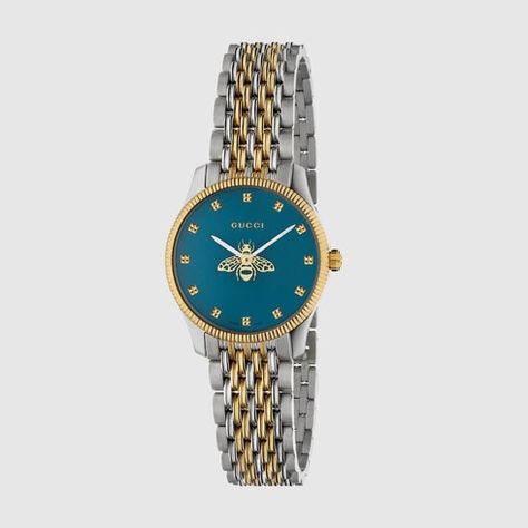 Gucci Watch Women, Gucci Watches, Womens Designer Watches, Gold Diamond Watches, Slim Watches, Diamond Watches, Timeless Watches, Swiss Made Watches, Glas Art