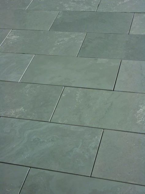 Jade Green Honed Slate Tile | Lowest Price — Stone & Tile Shoppe, Inc. Slate Bathroom Tile, Slate Floor Kitchen, Slate Bathroom, Slate Kitchen, Slate Floor, Slate Tile Floor, Slate Wall Tiles, Absolute Black Granite, Slate Wall