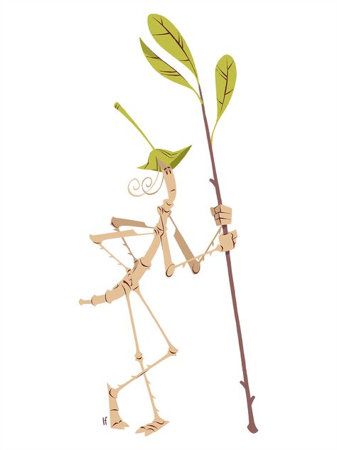 Insect Warrior, Bug Cartoon, Bugs Drawing, Animation Character Design, Stick Bug, Stick Insect, Life Sketch, Looking For Work, Animation Character