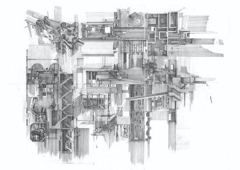 Winners of the WAF Architecture Drawing Prize 2020 | Overall Winner and Hybrid Category Winner: Apartment #5, a Labyrinth and Repository of Spatial Memories, Clement Laurencio, Bartlett School of Architecture, UCL | Archinect Cedric Price, London Metropolitan University, Bartlett School, Bartlett School Of Architecture, World Architecture Festival, World Architecture, Atmospheric Phenomenon, Architectural Drawing, School Architecture