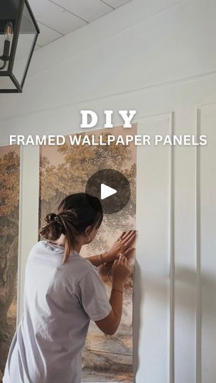 Framed Wallpaper Panels, Chicken Wire Ghost, Wire Ghosts, Ghost Tutorial, Carpentry Projects, Framed Wallpaper, Box Houses, Cabins And Cottages, The Wallpaper