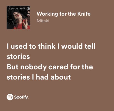 Lyrics Mitski, Mitski Lyrics, Silly Thoughts, Pretty Lines, Music Recs, Aria Montgomery, Be More Chill, Music Taste, All Songs