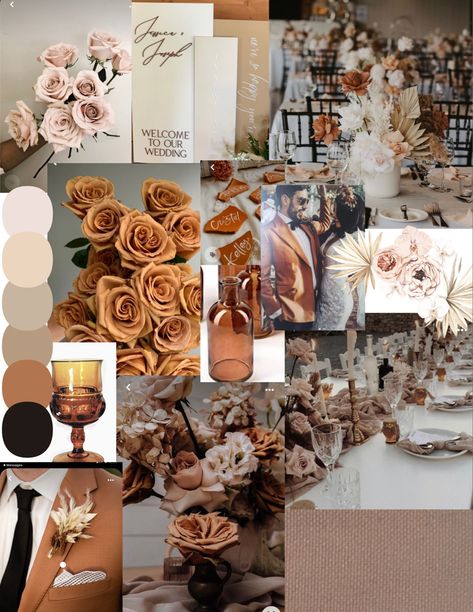 Wedding Mood Board Collage, Fall Wedding Mood Board, Wedding Theme Board, Event Mood Board, Wedding Mood Board Color Palettes, Flower Mood Board, Bridal Mood Board, Wedding Mood Board Ideas, Floral Mood Board