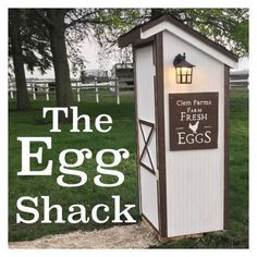 The Egg Shack Sell eggs 24/7 Honor system selling eggs Cooler Egg Stand, Selling Eggs Stand, Farm Fresh Eggs Stand, Fresh Eggs Sign Diy, Chicken Egg Stand Ideas, Honor System Egg Stand, Eggs For Sale Stand, Egg Stand Ideas, Egg Stand Roadside Diy